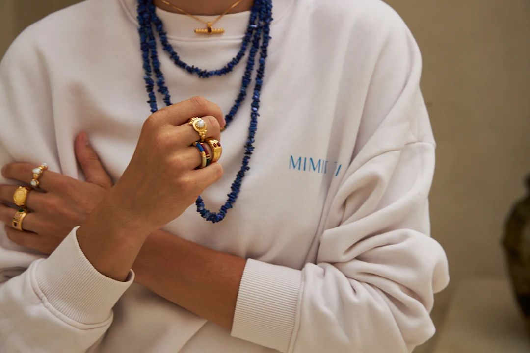 Mimi et Toi Eugenie necklace Blue S