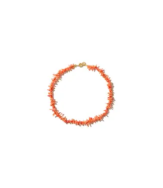 Mimi et Toi Eugenie necklace Coral pink S