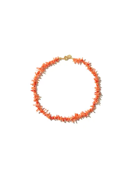 Mimi et Toi Eugenie necklace Coral pink S
