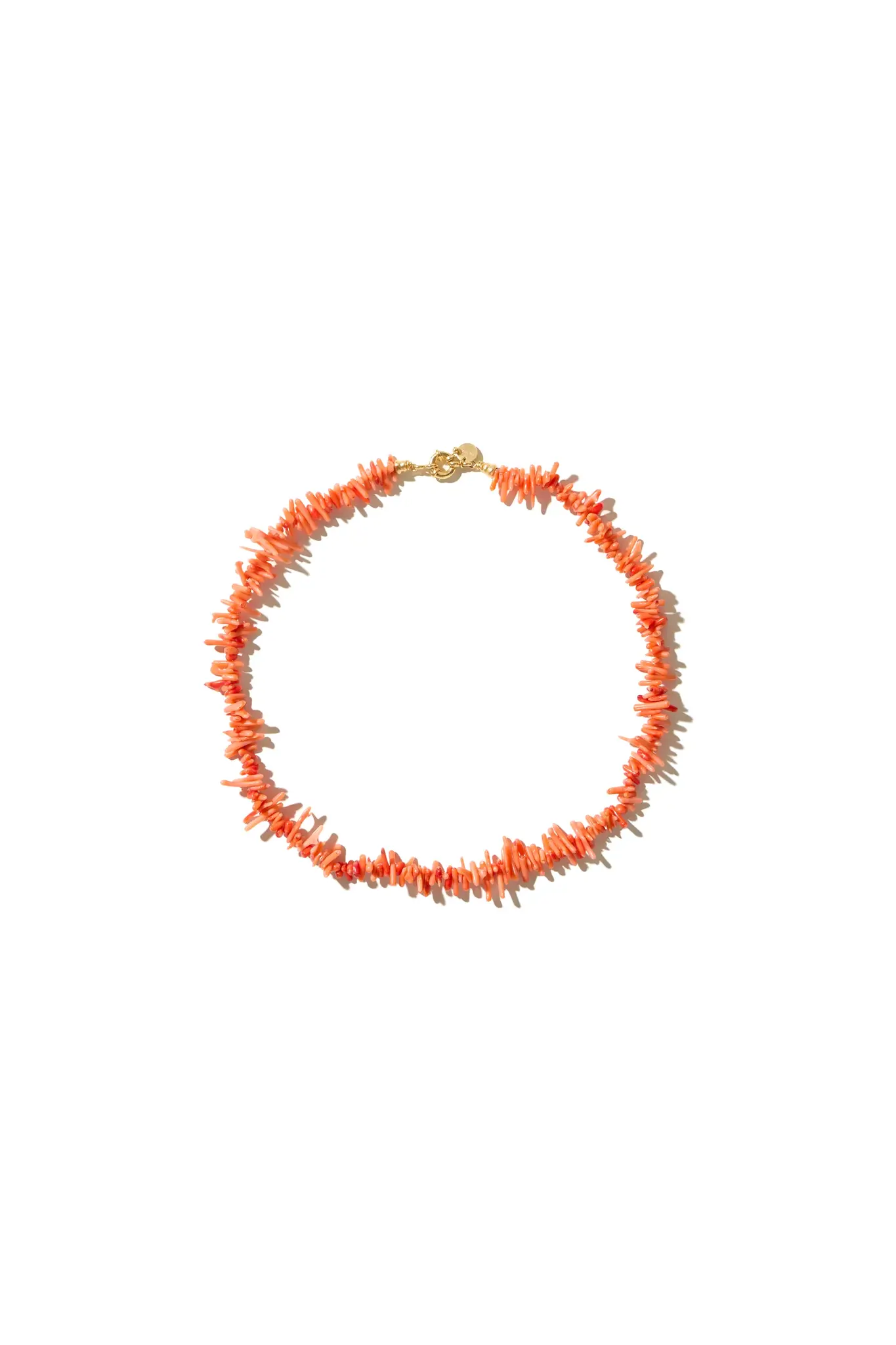 Mimi et Toi Eugenie necklace Coral pink M