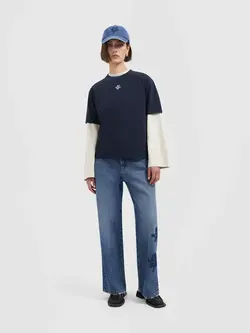 OLAF Monogram regular tee Navy