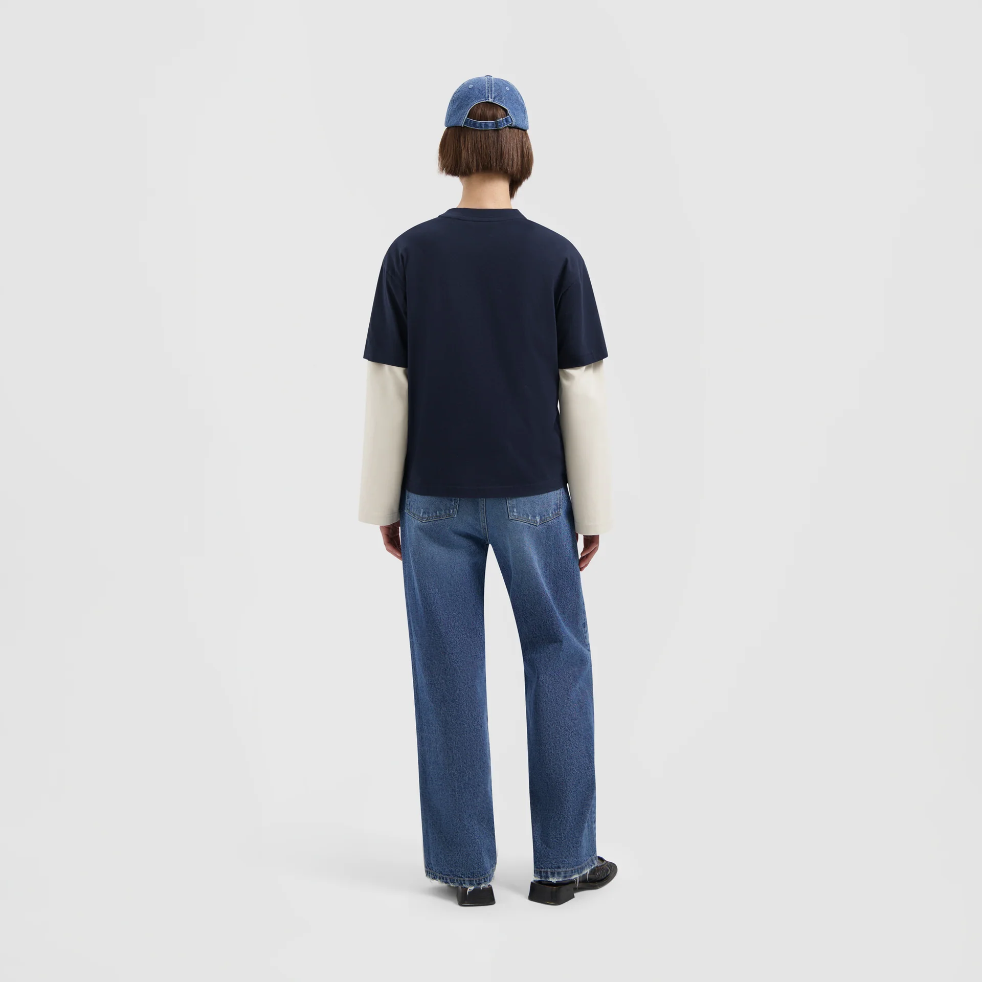 OLAF Monogram regular tee Navy