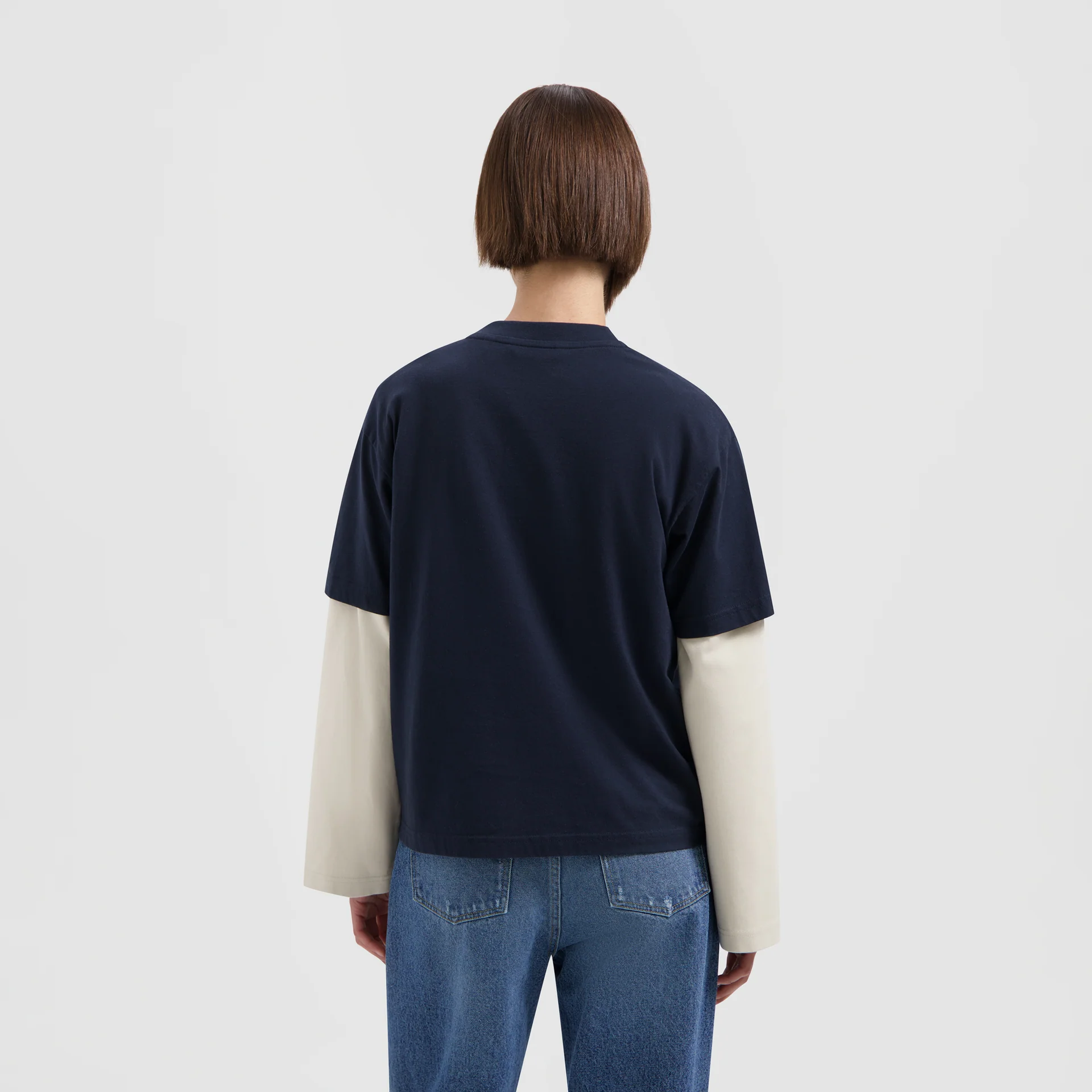 OLAF Monogram regular tee Navy