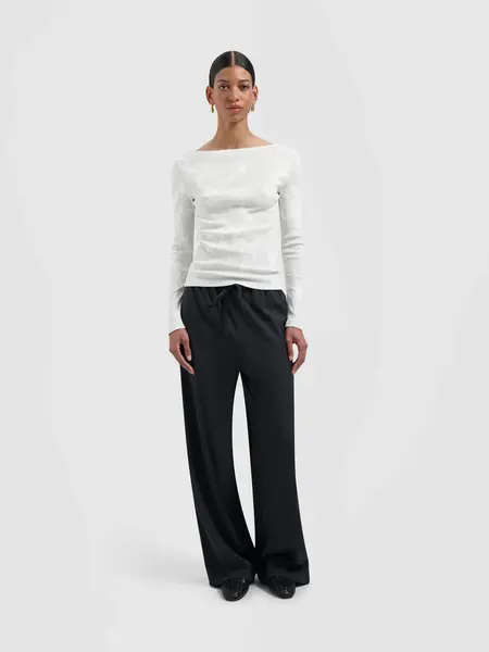 OLAF AOP boat neck top Cement