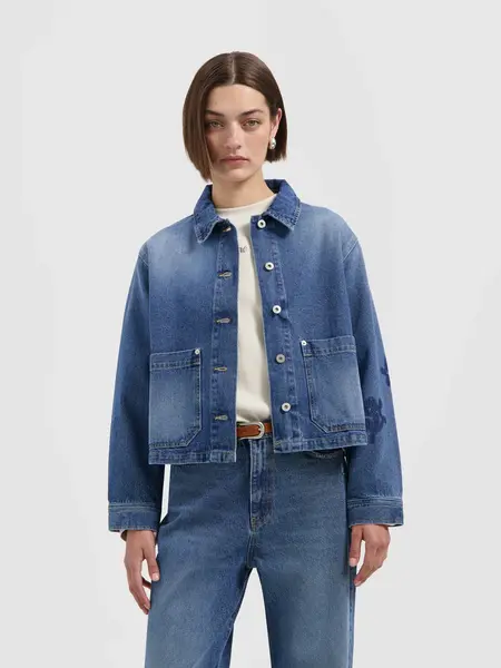 OLAF Monogram denim jacket Blue