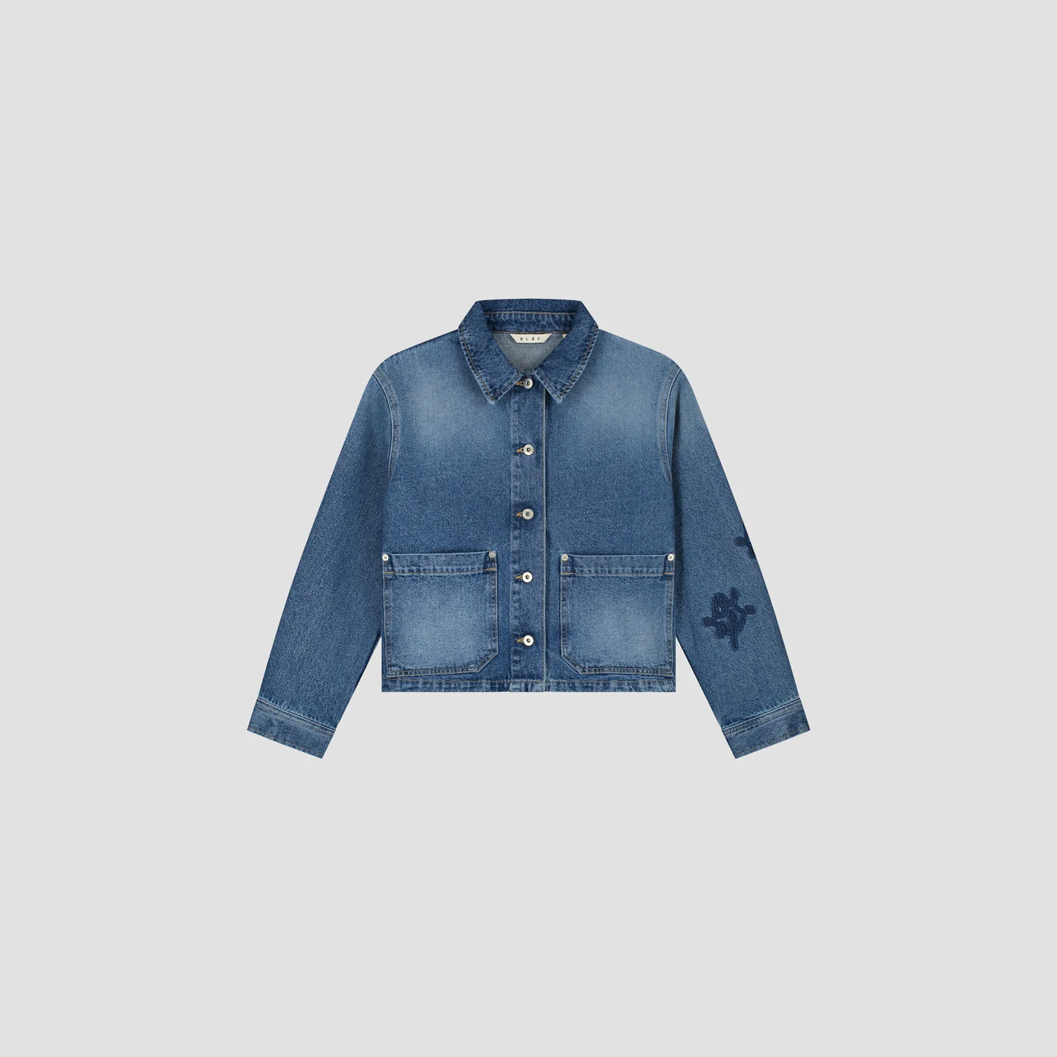 OLAF Monogram denim jacket Blue