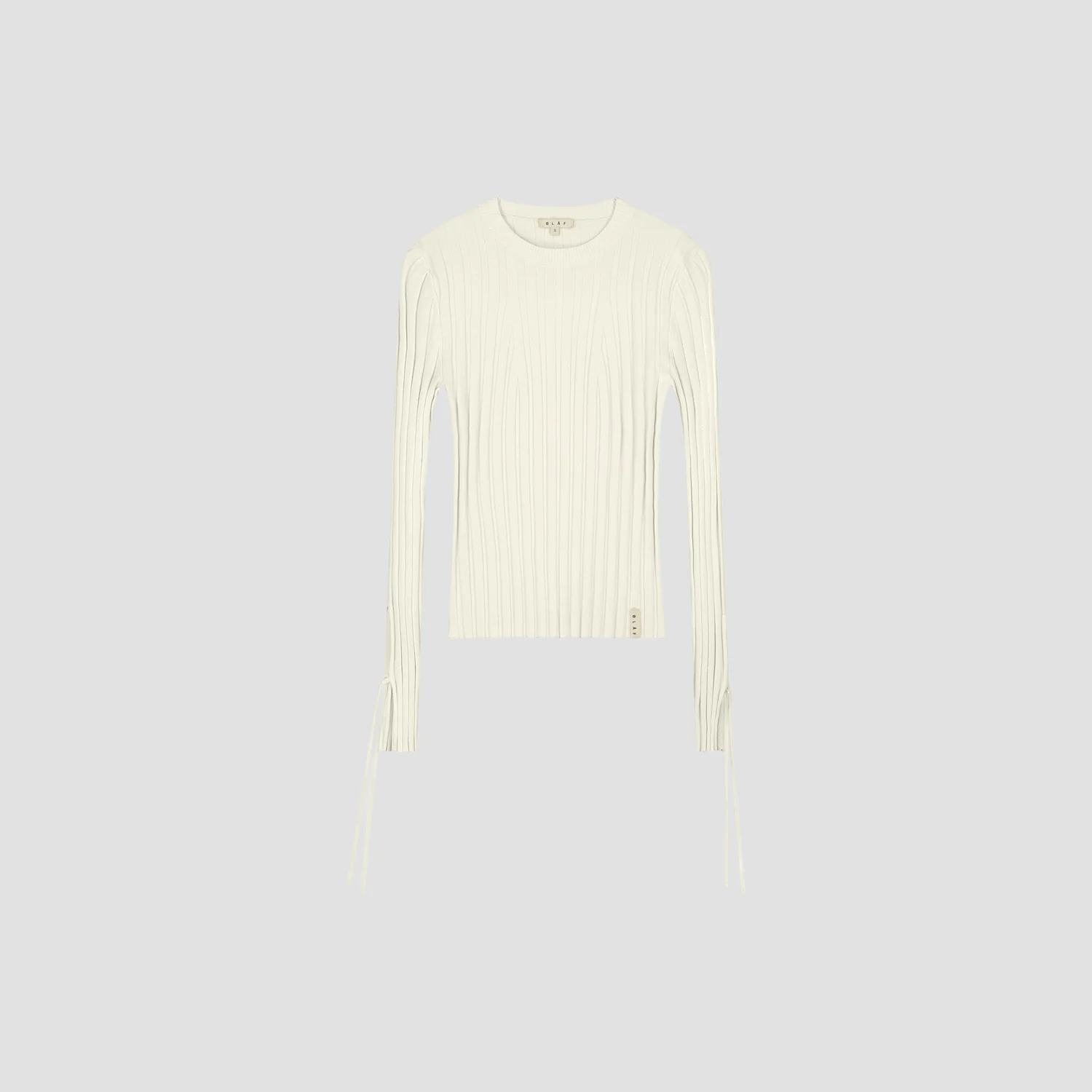 OLAF Tie detail knit top Off white