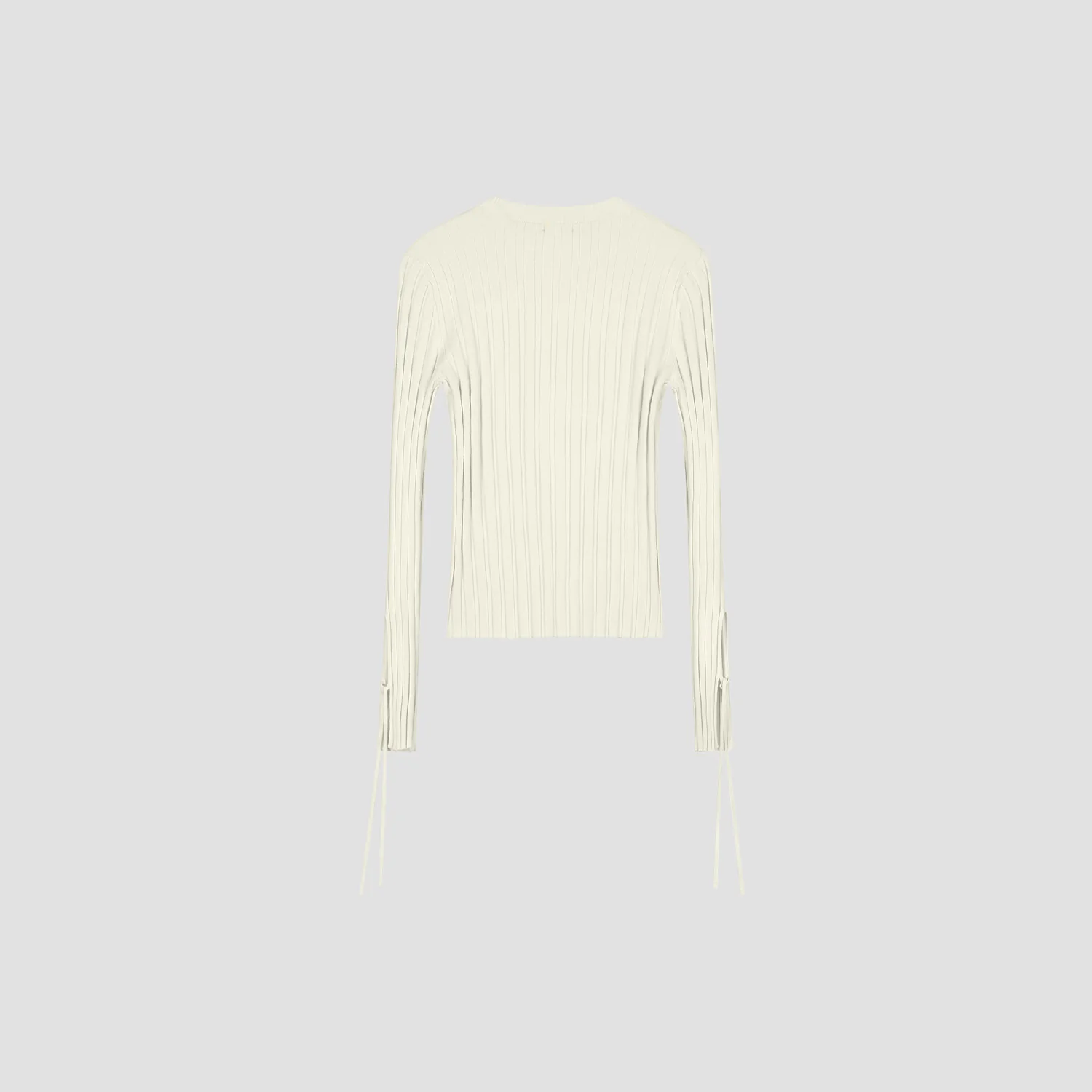 OLAF Tie detail knit top Off white