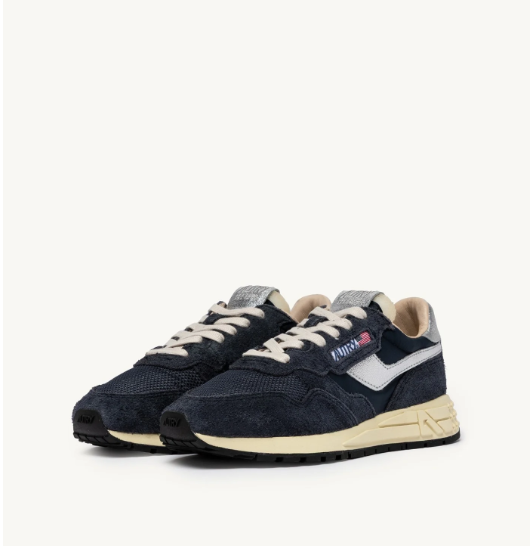 Autry Reelwind low MU02 suede/net Spac/silv