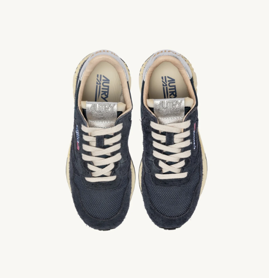 Autry Reelwind low MU02 suede/net Spac/silv