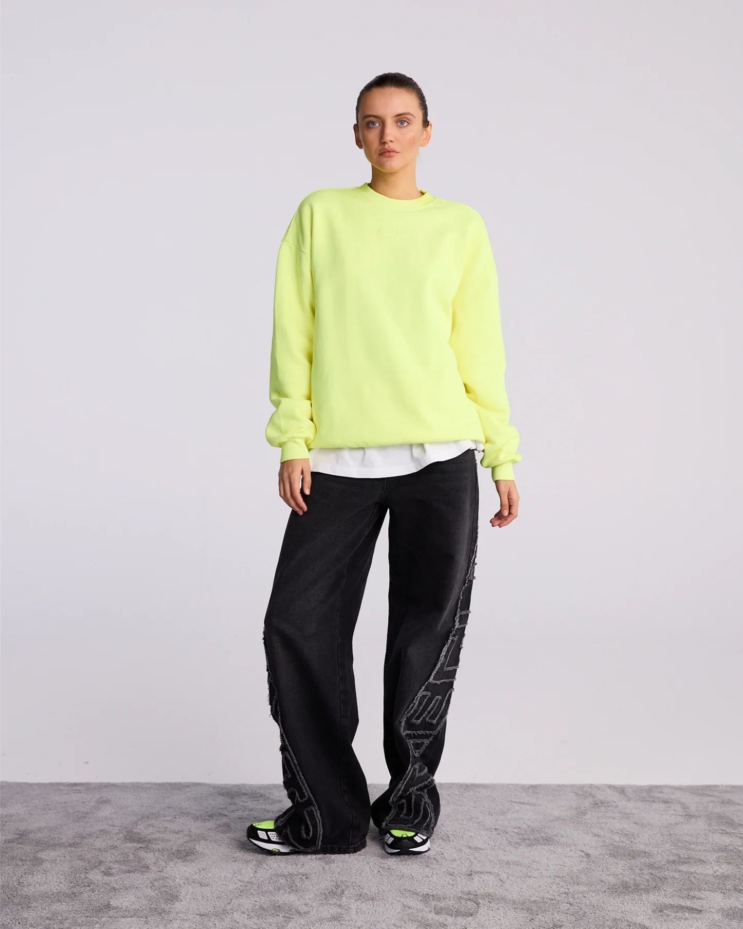 Stieglitz Basic worn out sweater Yellow