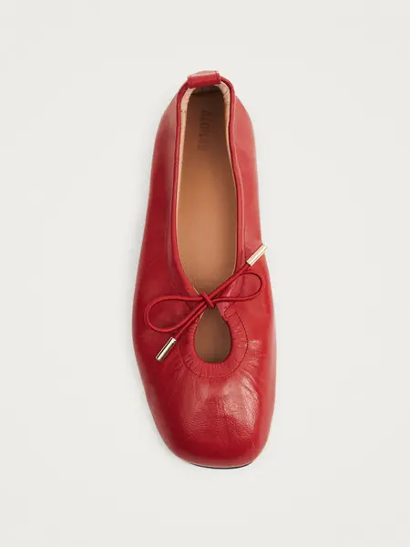 Alohas Rosalind leather ballet flats Red