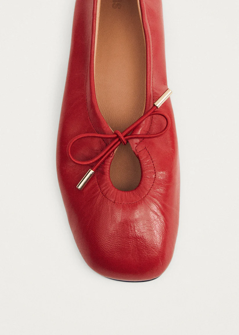Alohas Rosalind leather ballet flats Red