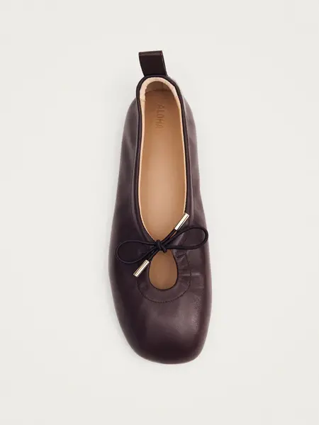 Alohas Rosalind leather ballet flats Brown