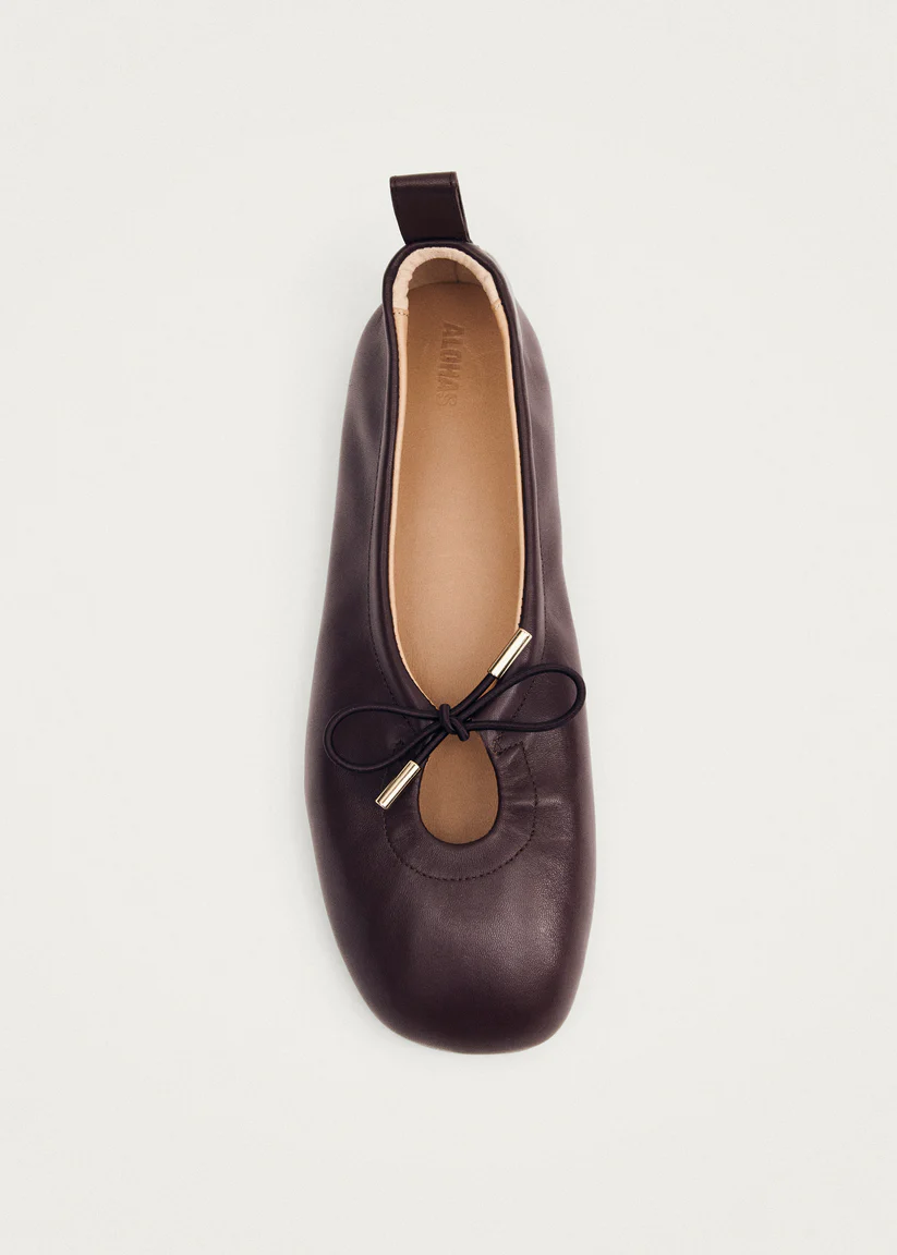 Alohas Rosalind leather ballet flats Brown