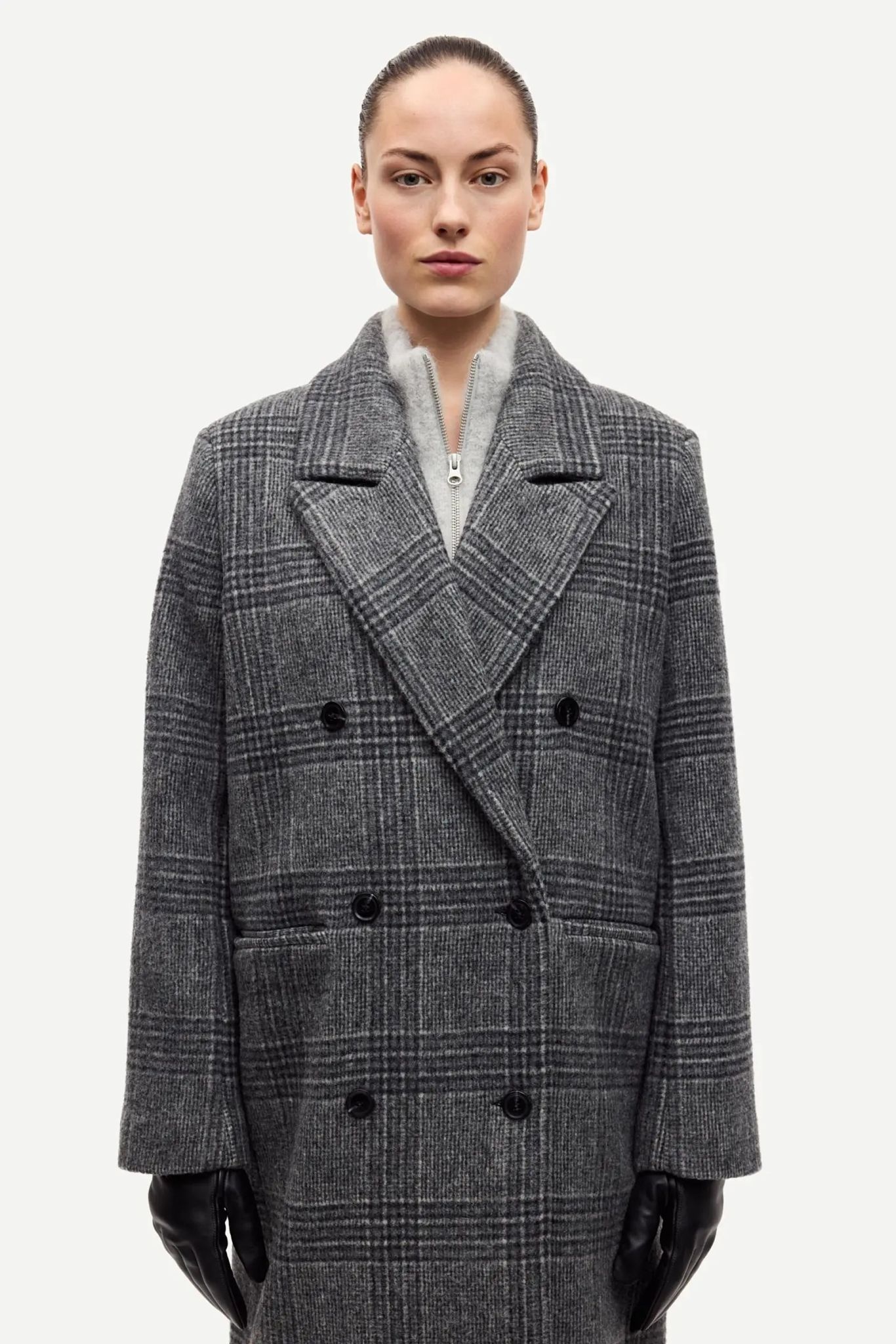 Samsoe Samsoe Sajilla coat Grey