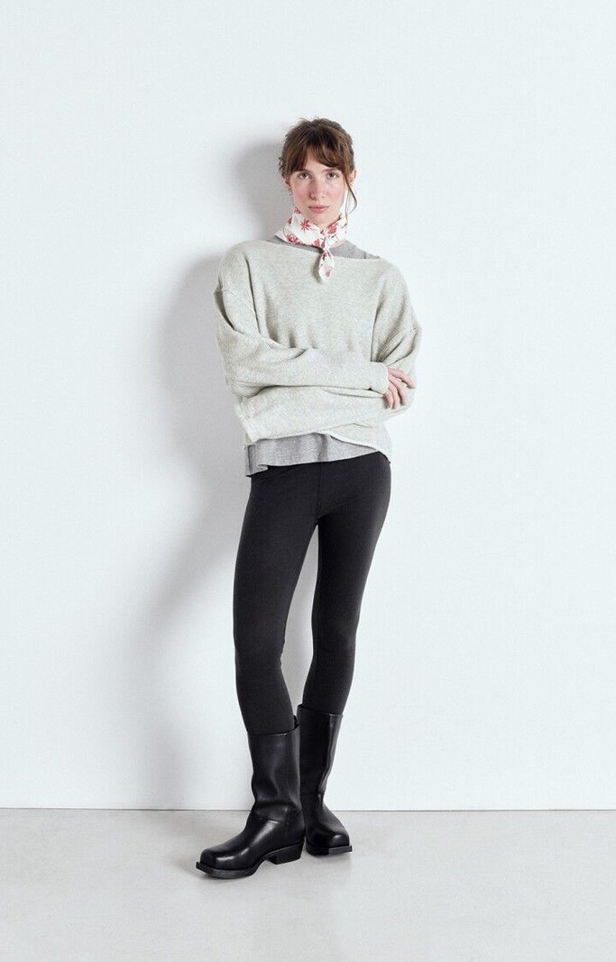 American Vintage KOD03AH Sweater Polaire chine