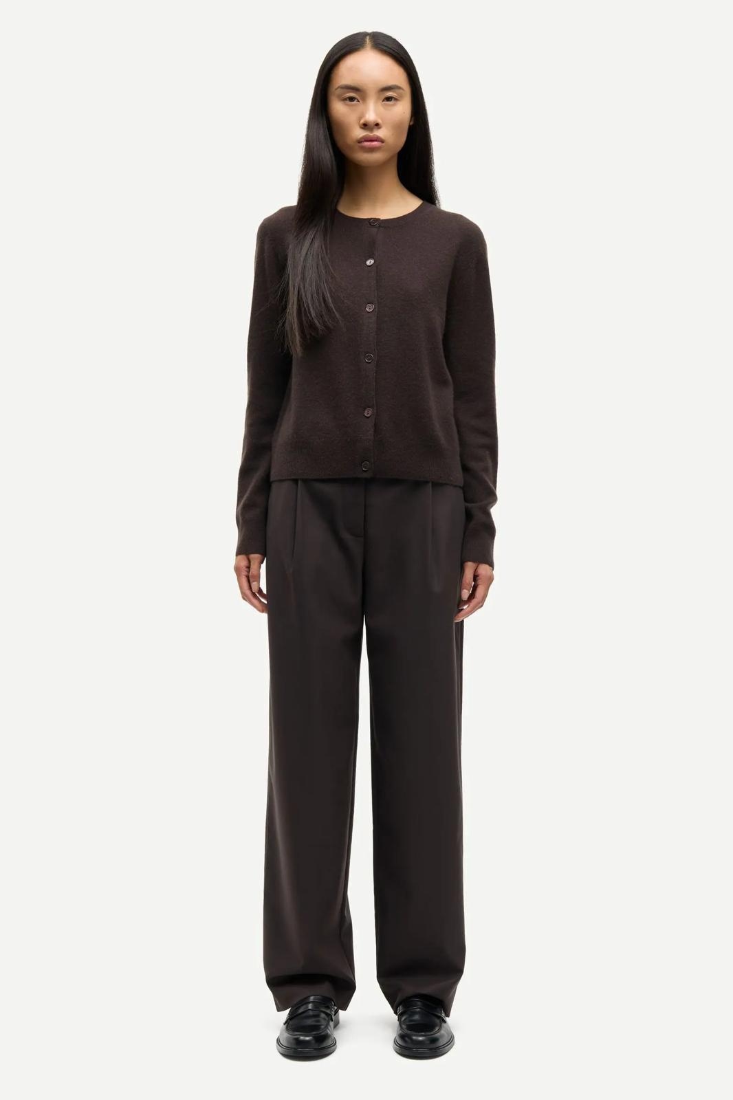 Samsoe Samsoe Saboston cardigan Black coffee