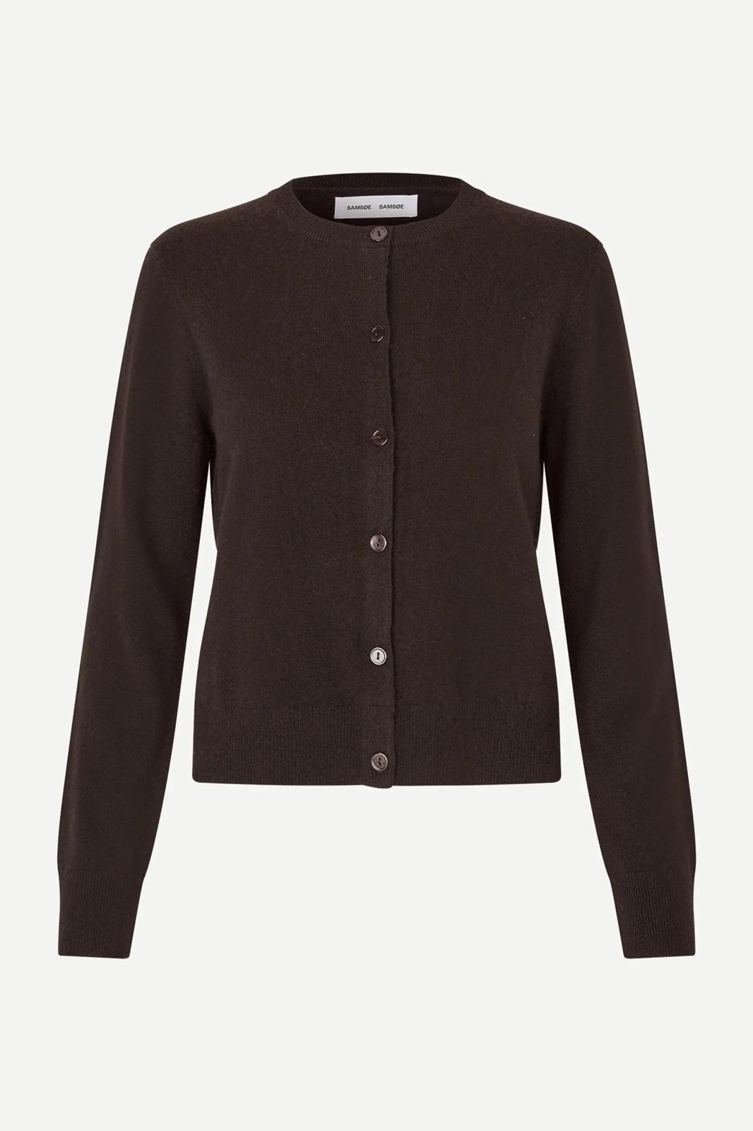 Samsoe Samsoe Saboston cardigan Black coffee