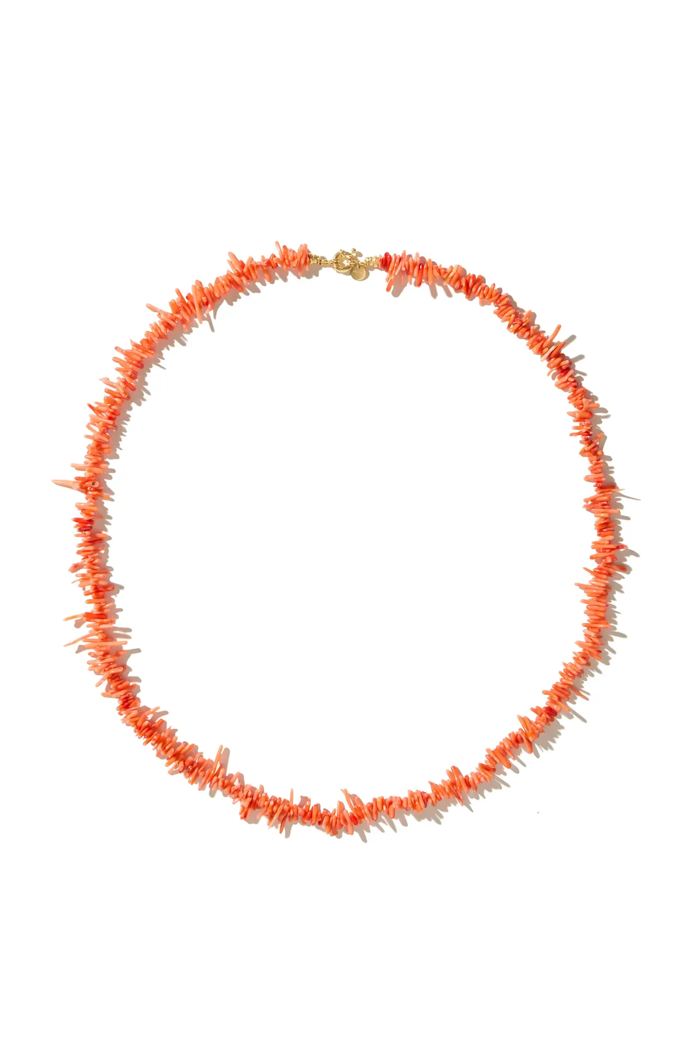 Mimi et Toi Eugenie necklace Coral pink L