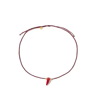 Mimi et Toi Owen necklace Burgandy