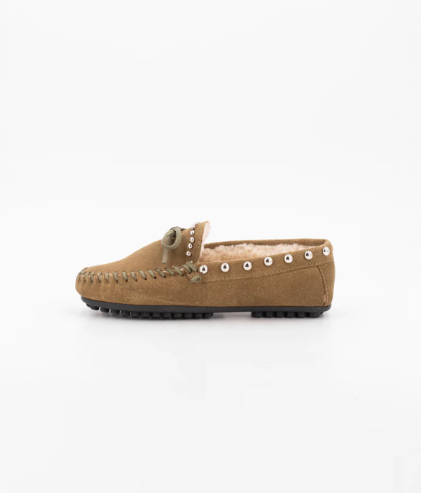 Toral Boho mocassins Khaki