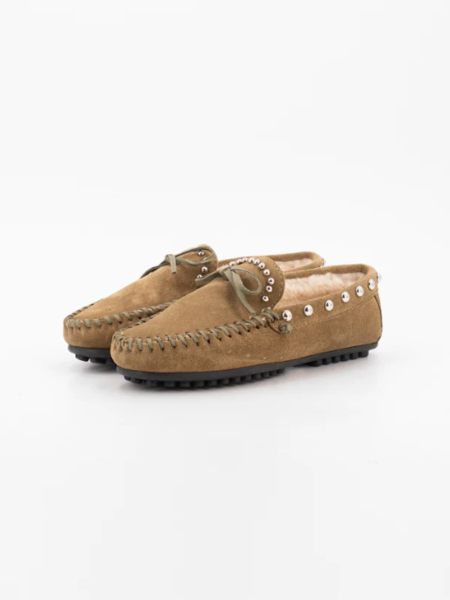 Toral Boho mocassins Khaki