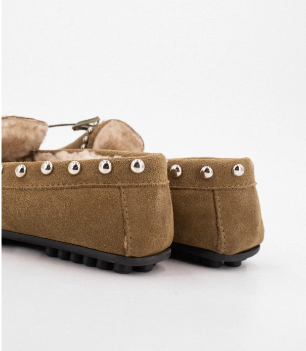 Toral Boho mocassins Khaki