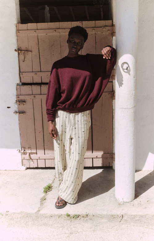 American Vintage YTI03BH25 sweater Raisin