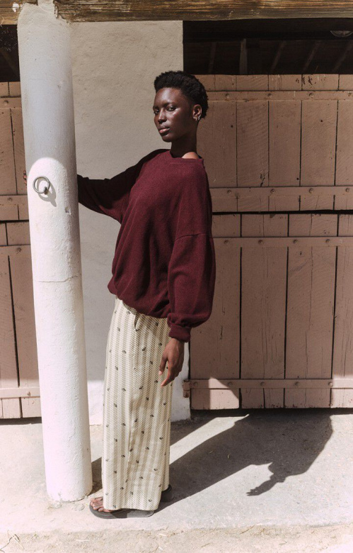 American Vintage YTI03BH25 sweater Raisin