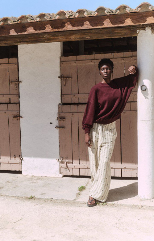 American Vintage YTI03BH25 sweater Raisin