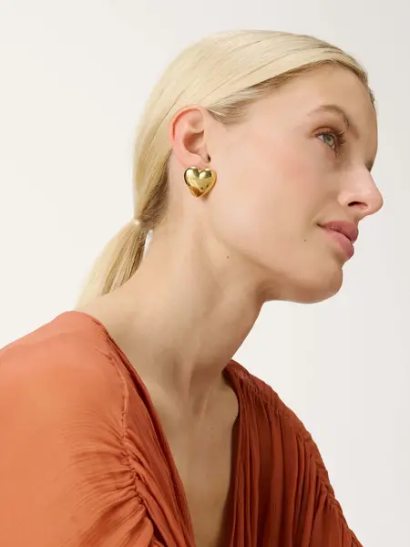 Vanessa Baroni Love earring Gold