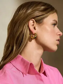 Vanessa Baroni Moon earring Gold