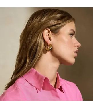Vanessa Baroni Moon earring Gold