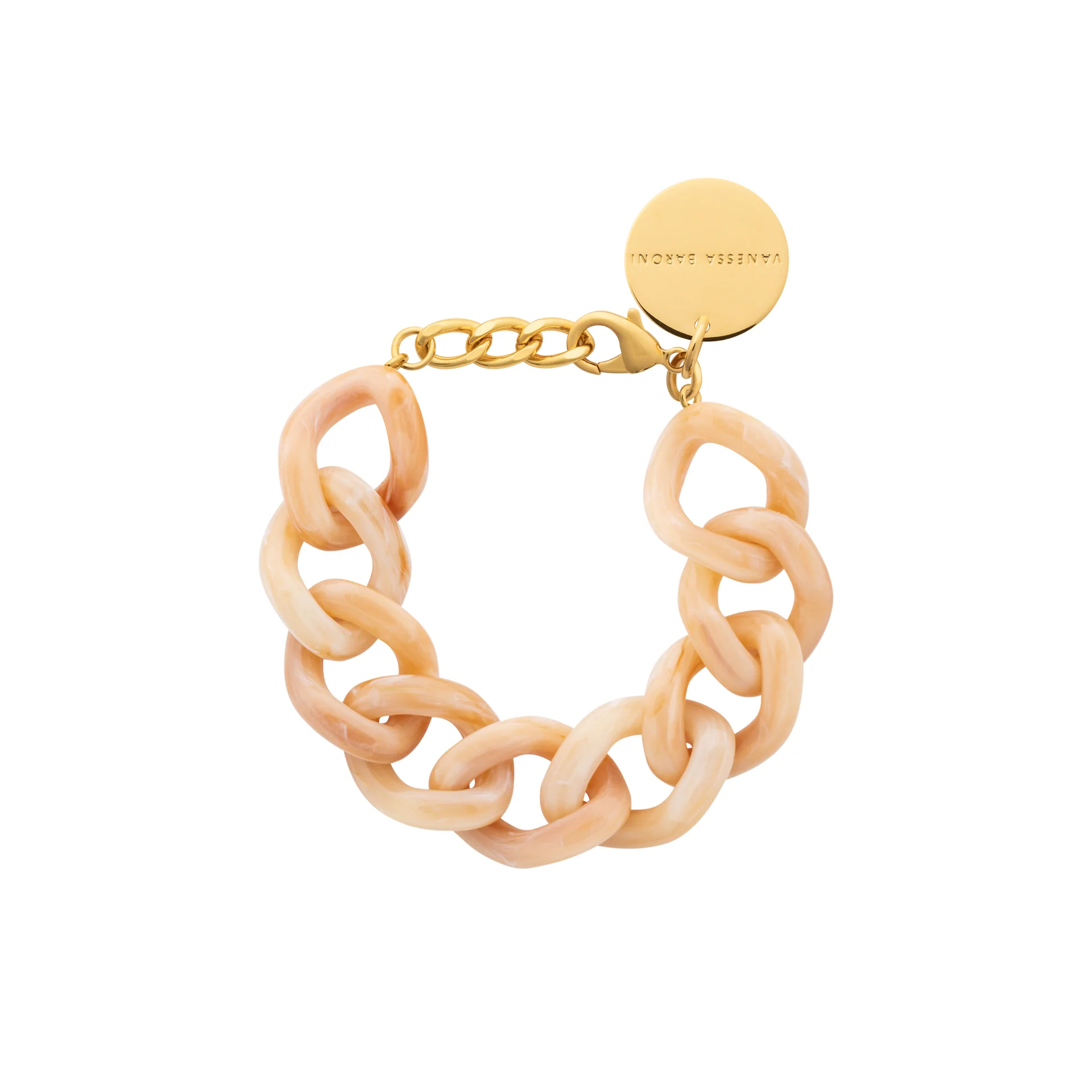 Vanessa Baroni Flat chain bracelet Creme brulee