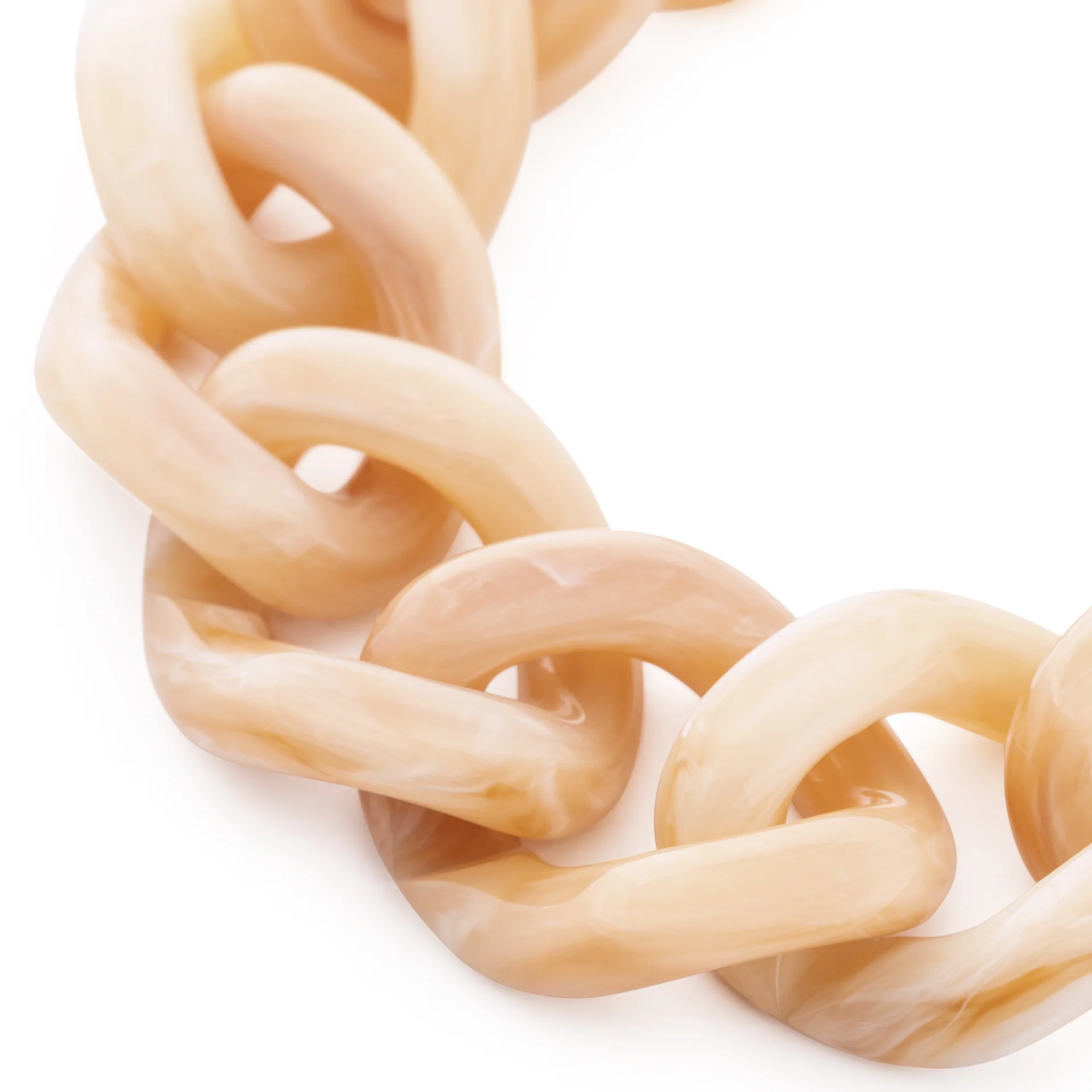 Vanessa Baroni Flat chain bracelet Creme brulee