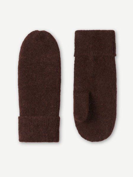 Samsoe Samsoe Nor  mitten handschoen Black coffee