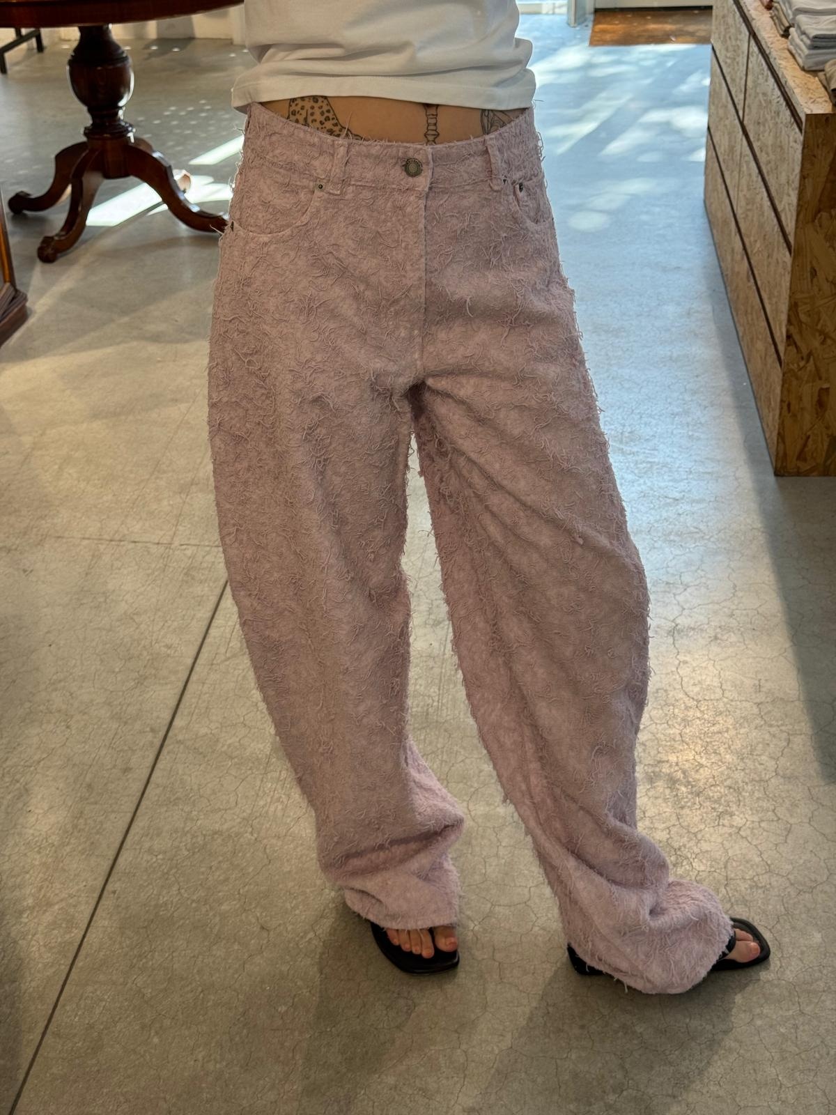 Haikure Bibi fur denim jeans Primrose