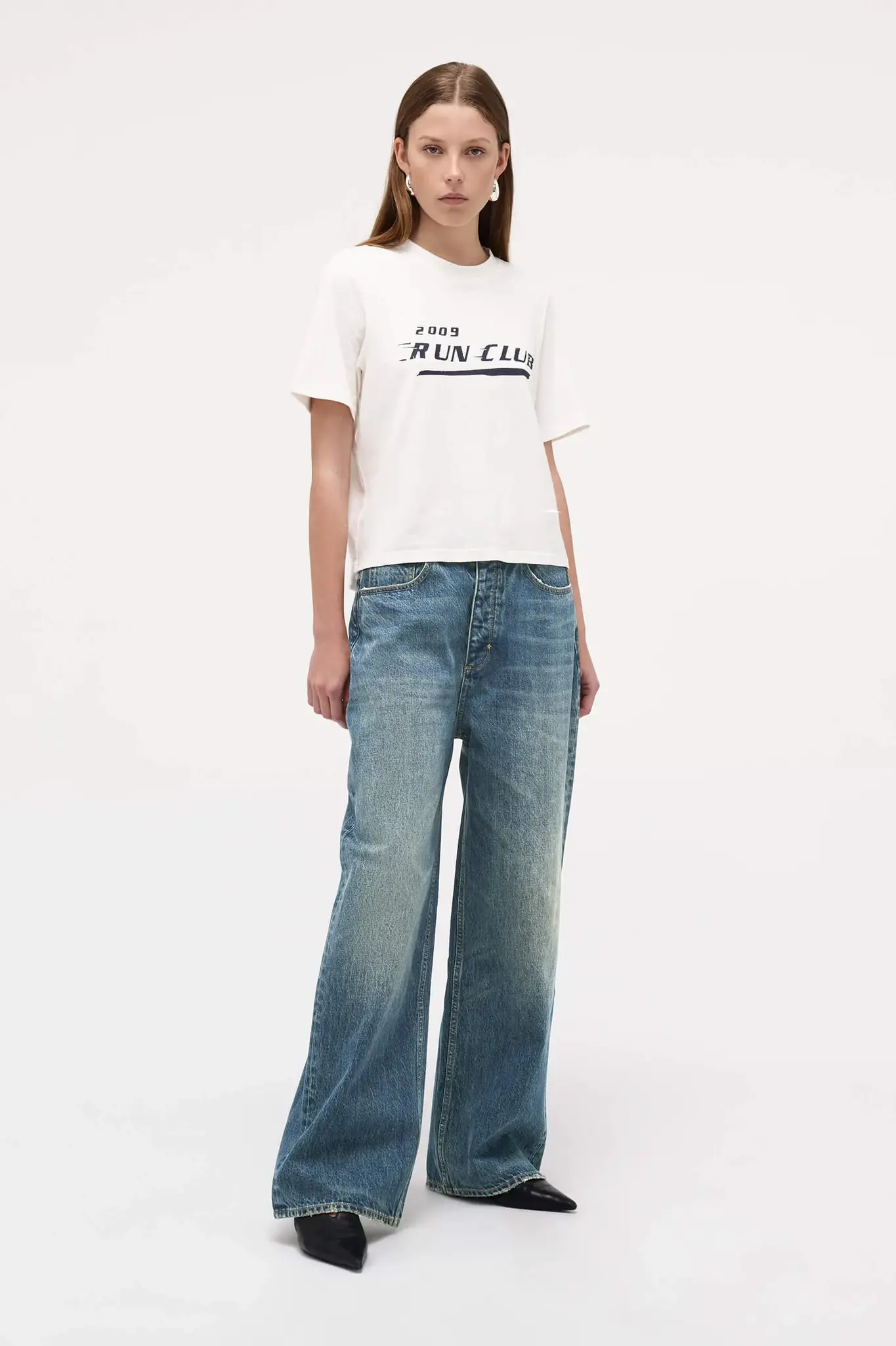 Neuw Yoko baggy JFK jeans Dark vintage indigo