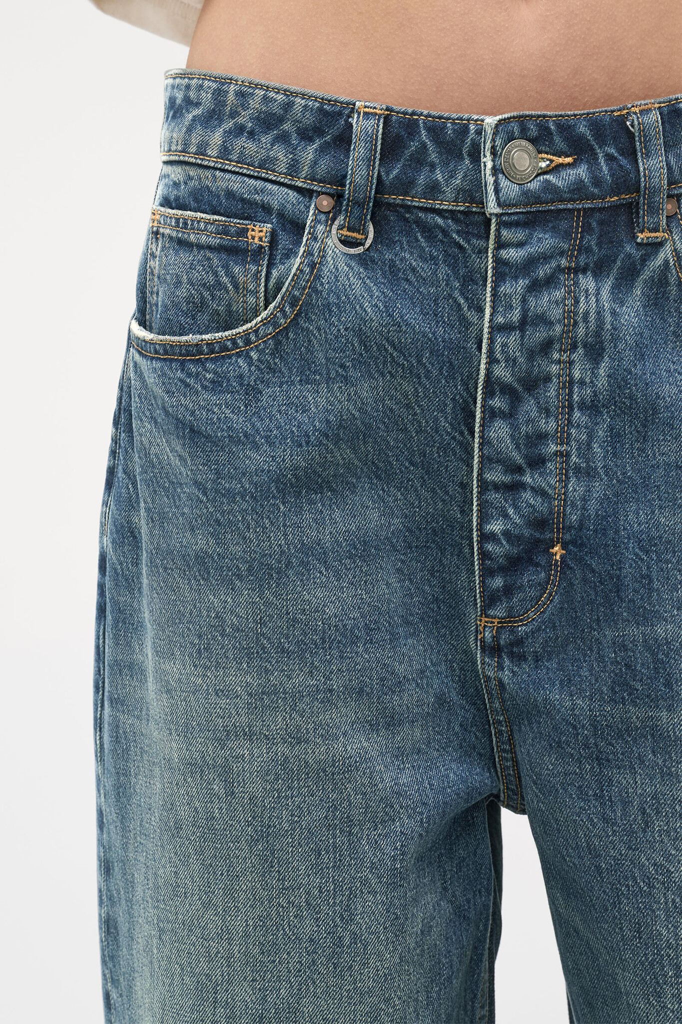 Neuw Yoko baggy JFK jeans Dark vintage indigo