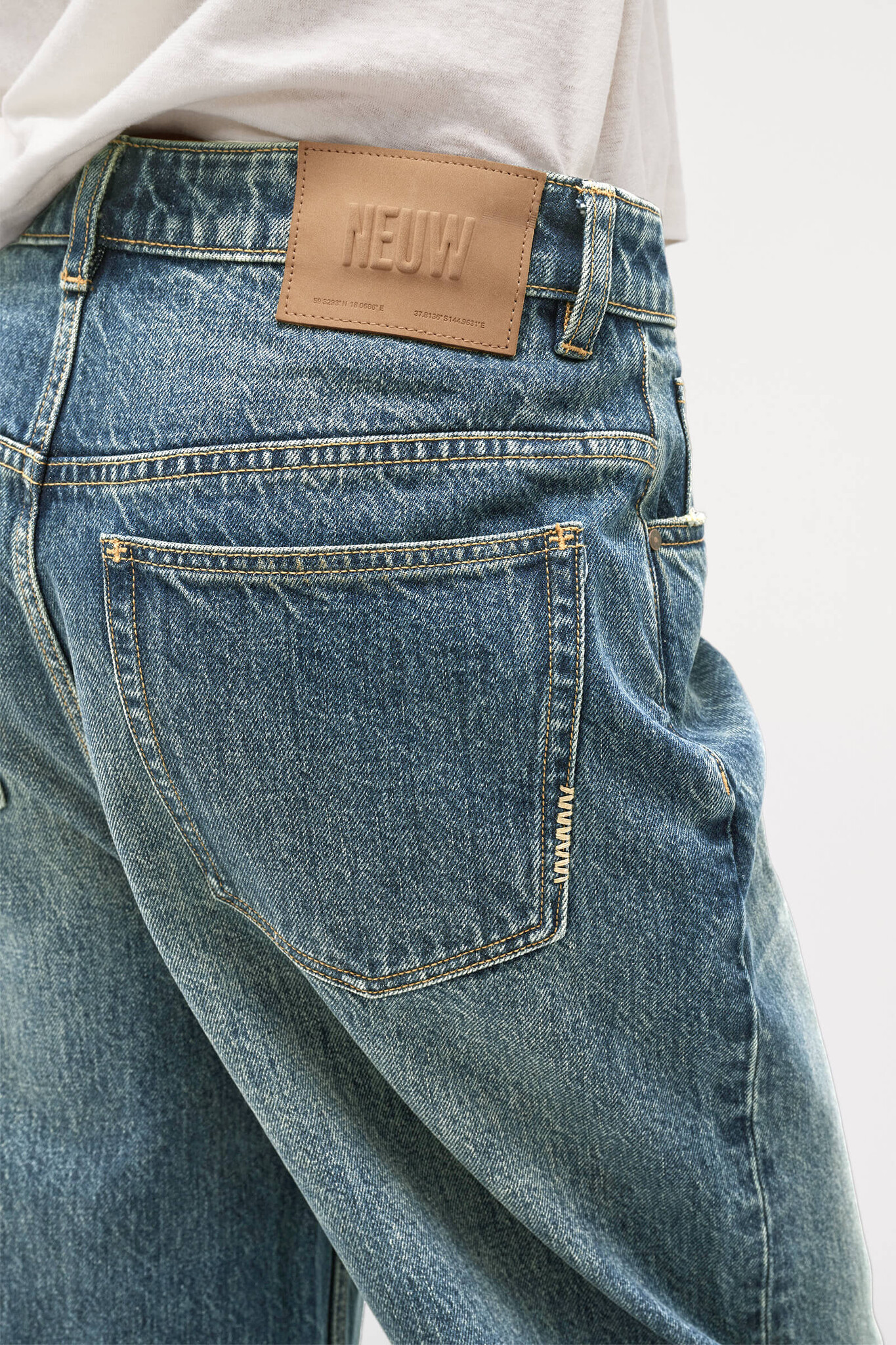 Neuw Yoko baggy JFK jeans Dark vintage indigo