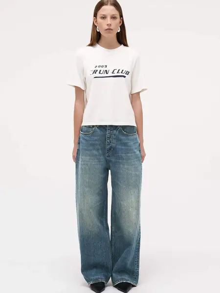 Neuw Yoko baggy JFK jeans Dark vintage indigo