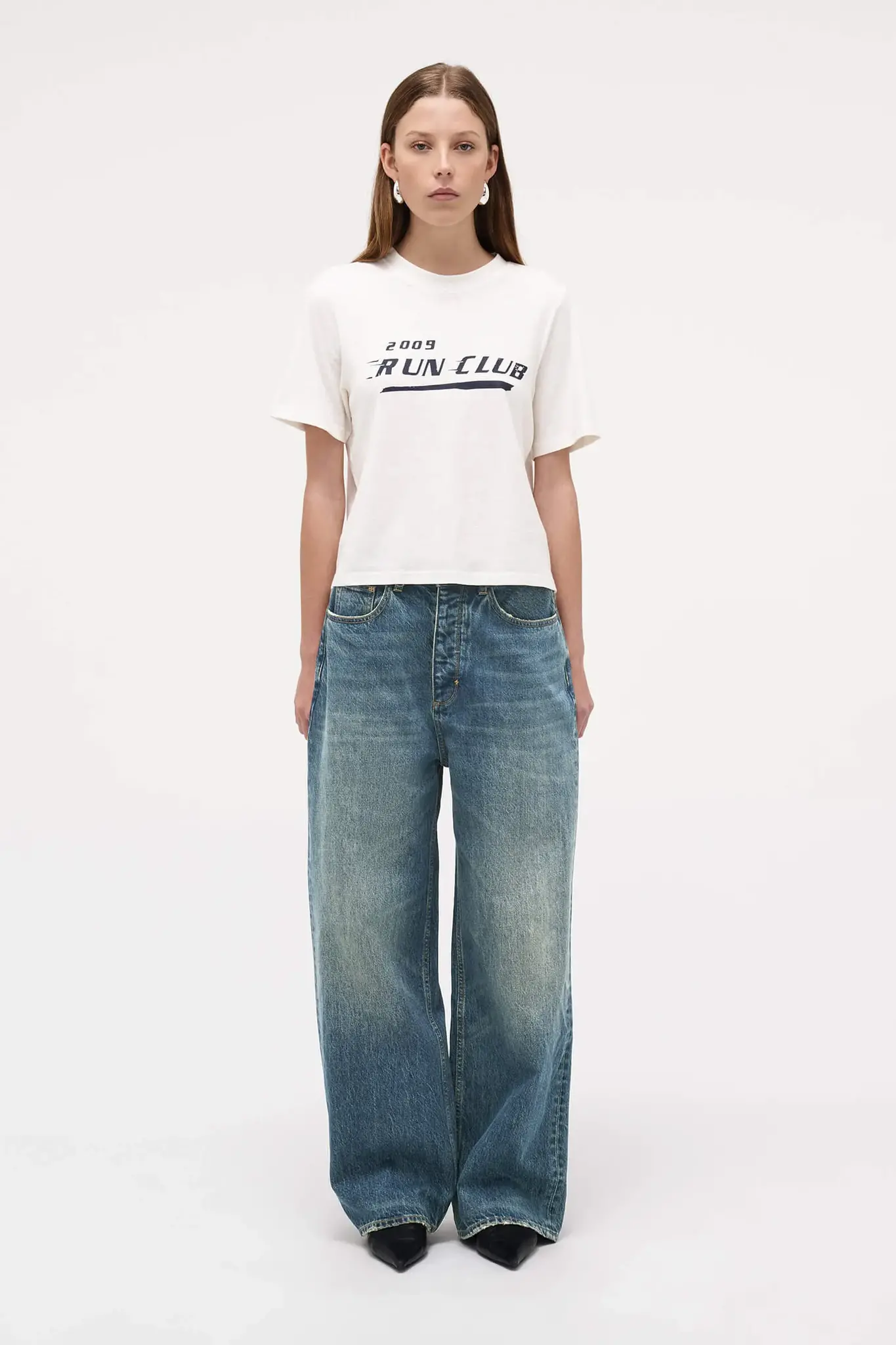 Neuw Yoko baggy JFK jeans Dark vintage indigo