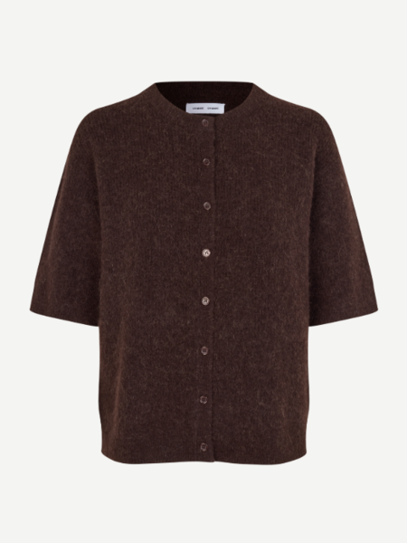 Samsoe Samsoe Saanoura ss cardigan Black coffee