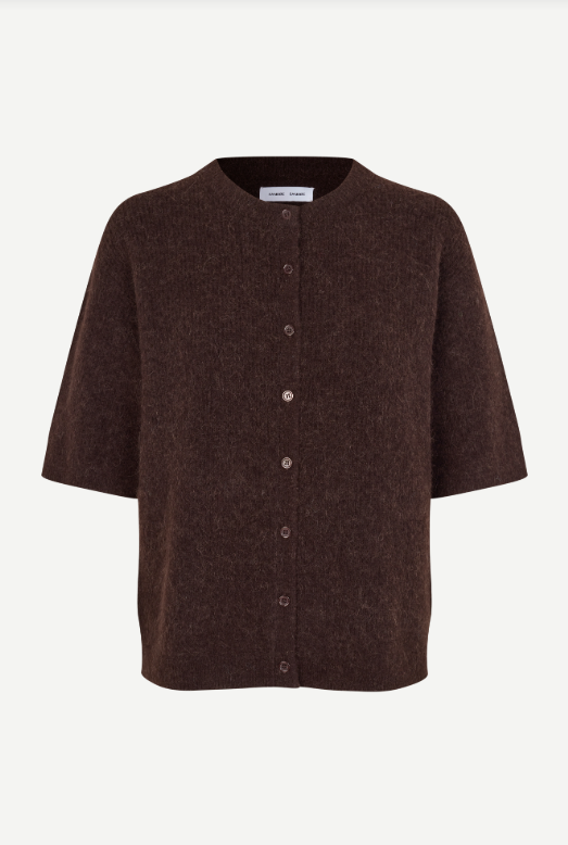 Samsoe Samsoe Saanoura ss cardigan Black coffee