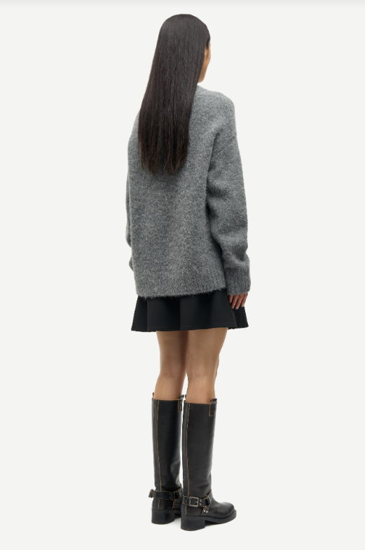 Samsoe Samsoe Sajeanne sweater Iron gate