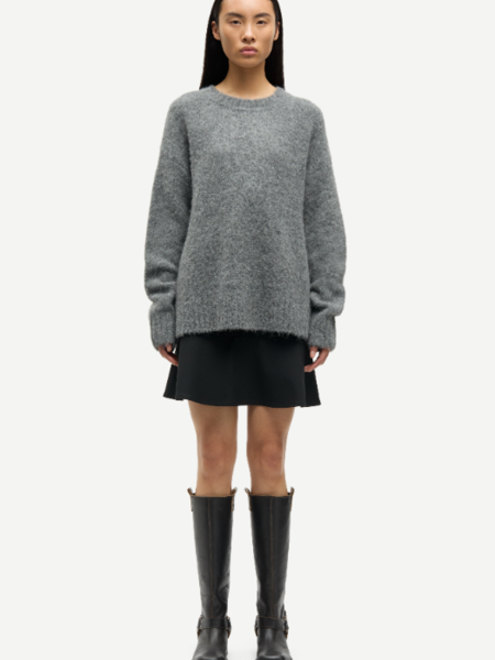 Samsoe Samsoe Sajeanne sweater Iron gate