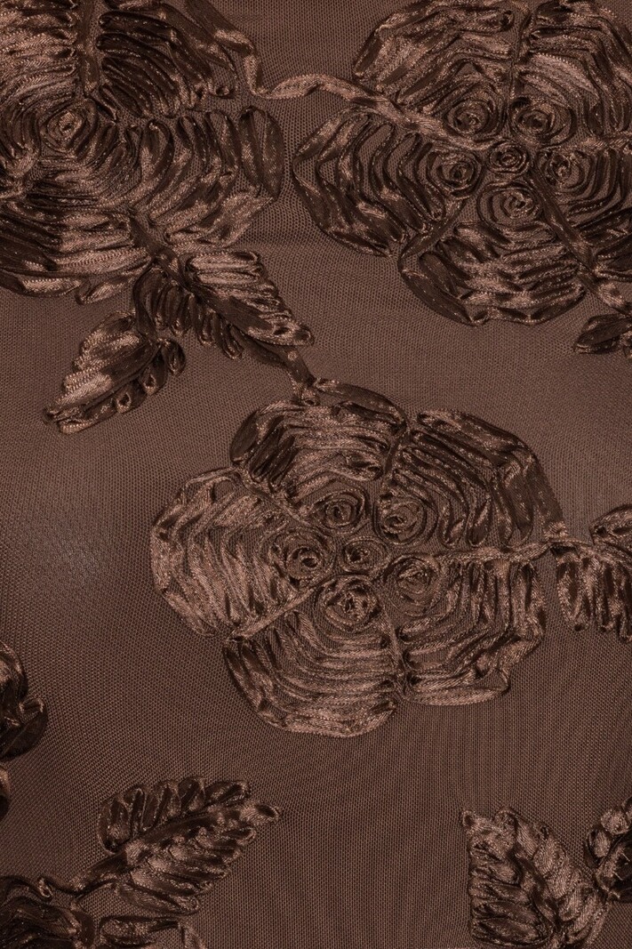 ROTATE Flower mesh top Chicory coffee