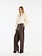 ROTATE Wide leg 5 pocket pants Chicory coffee