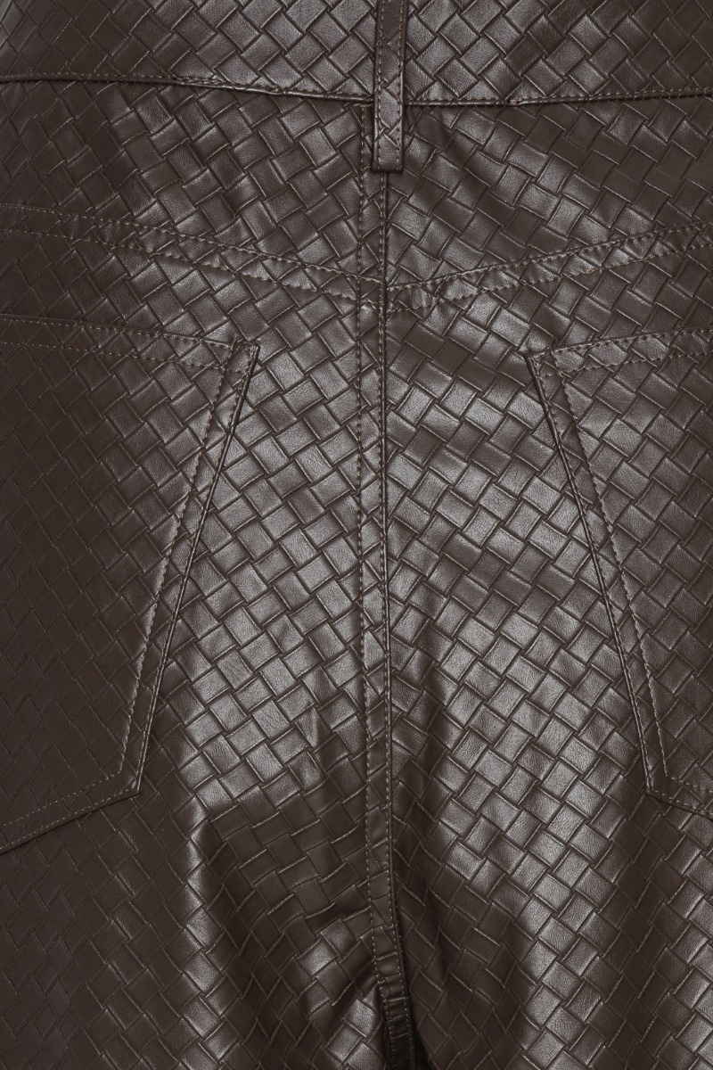 ROTATE Wide leg 5 pocket pants Chicory coffee